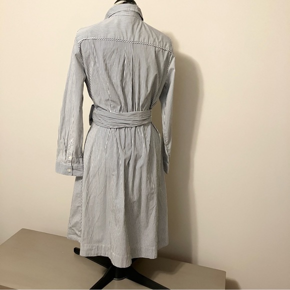 NWT J Crew pinstripe shirtdress - Picture 5 of 13
